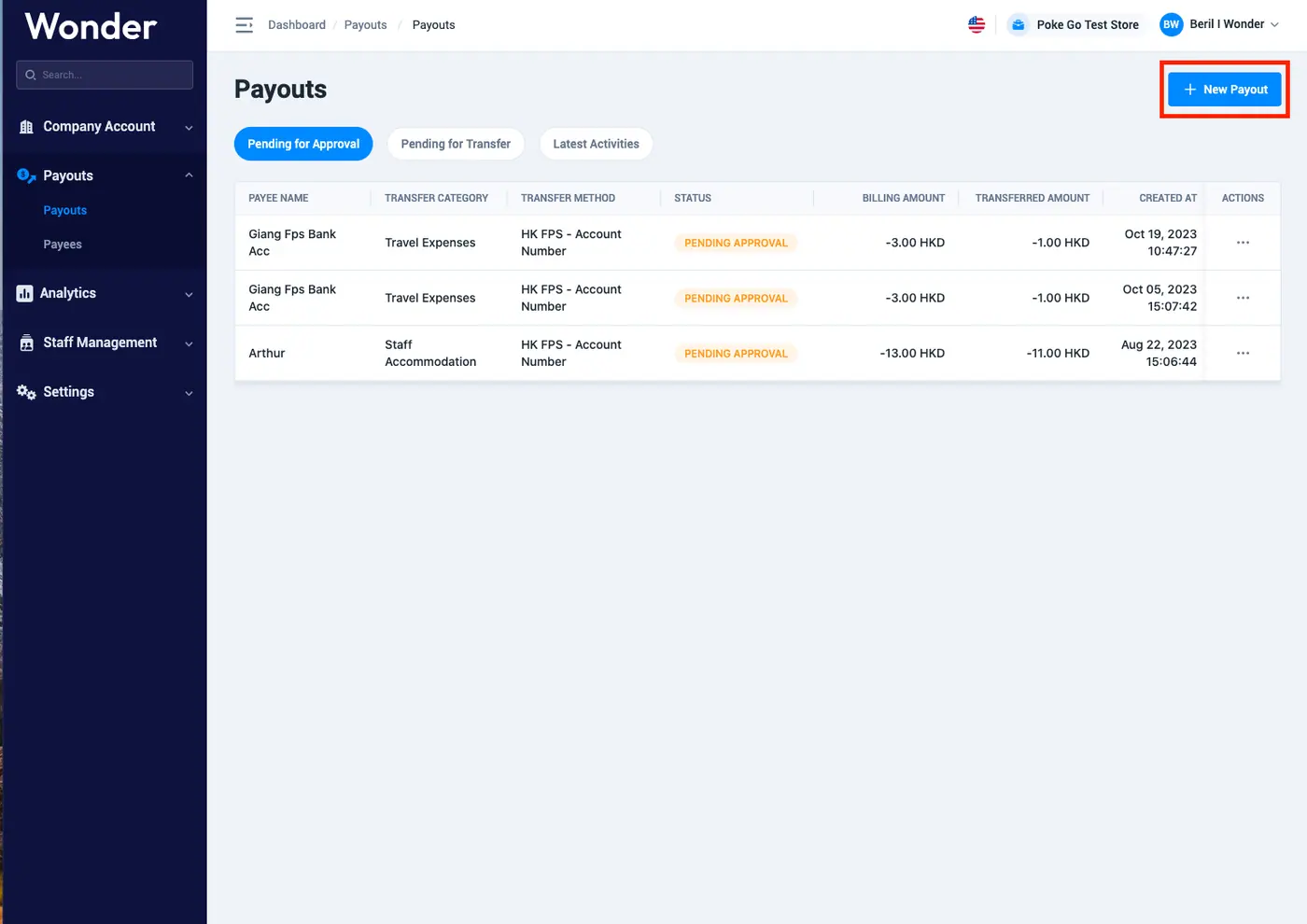 Wonder help centre screenshot