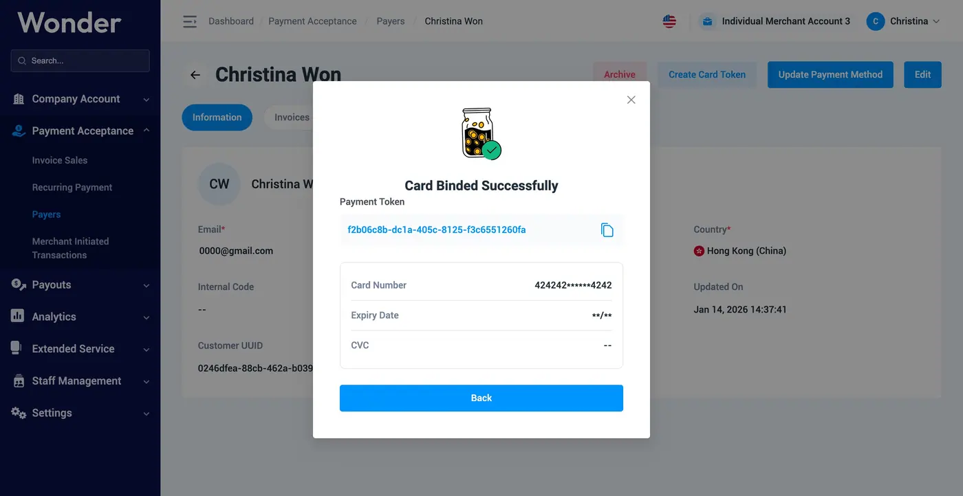 Wonder help centre screenshot