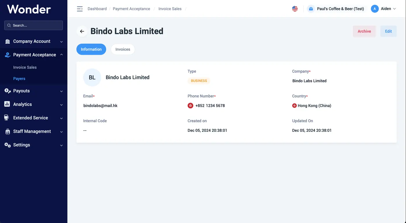 Wonder help centre screenshot