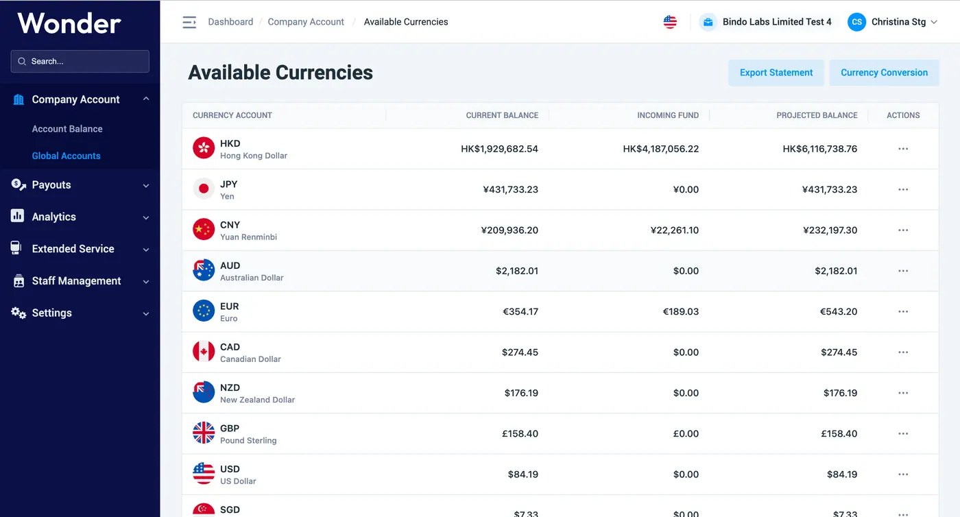 Wonder help centre screenshot