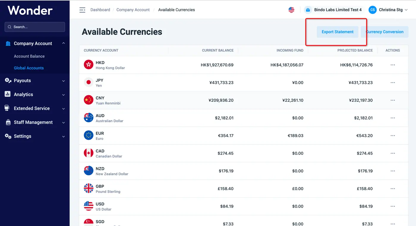 Wonder help centre screenshot