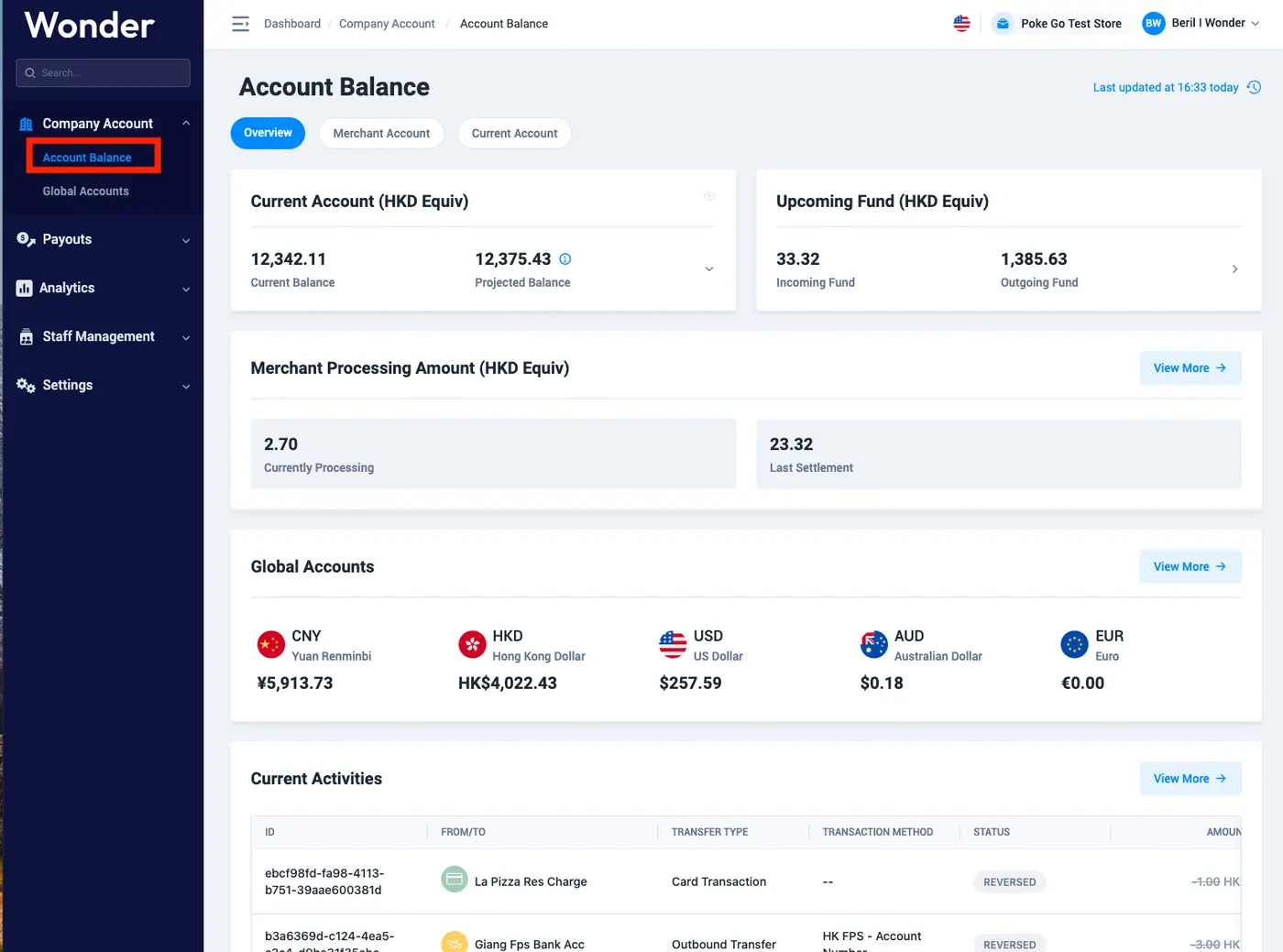Wonder help centre screenshot