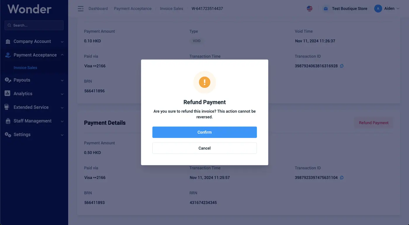Wonder help centre screenshot
