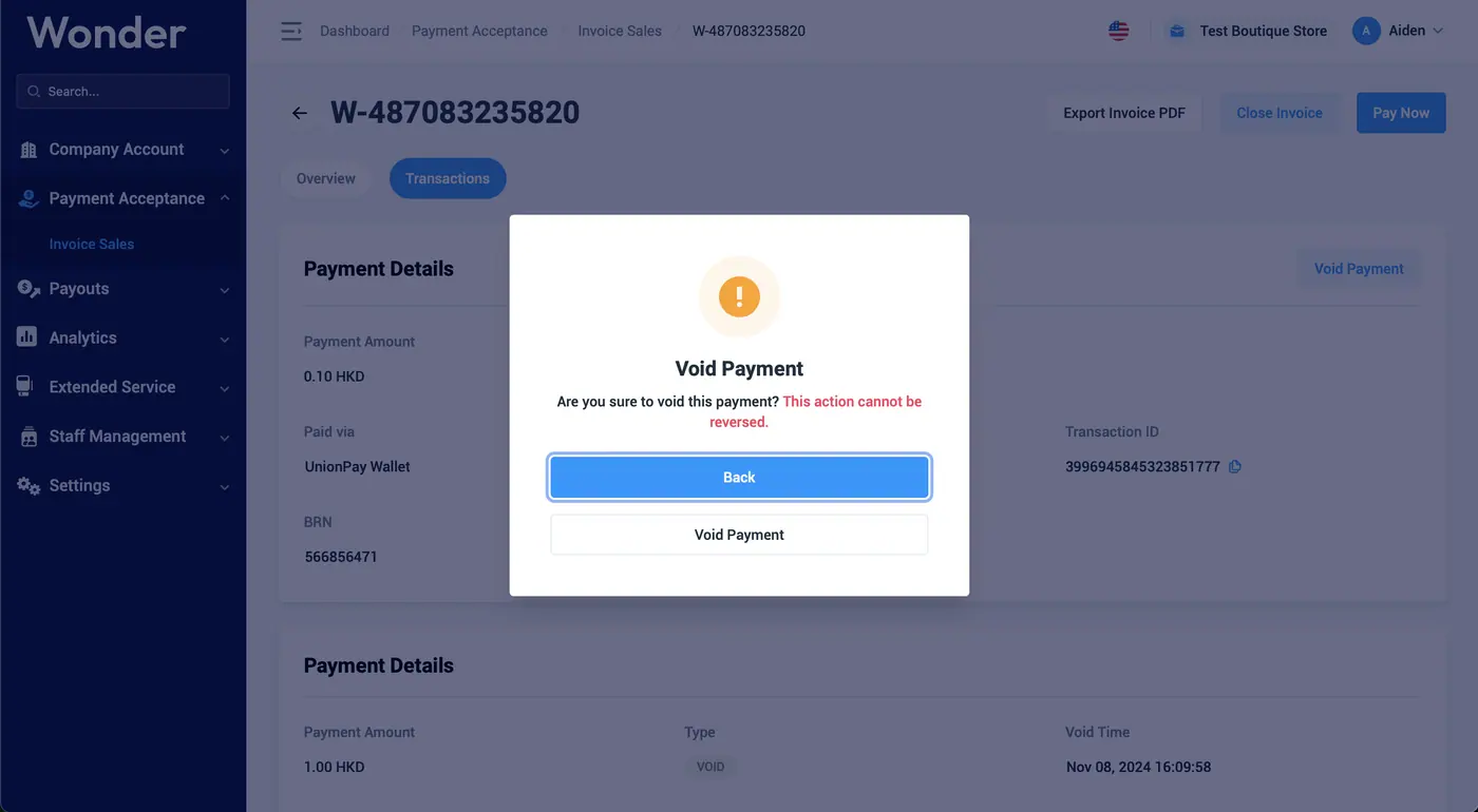 Wonder help centre screenshot