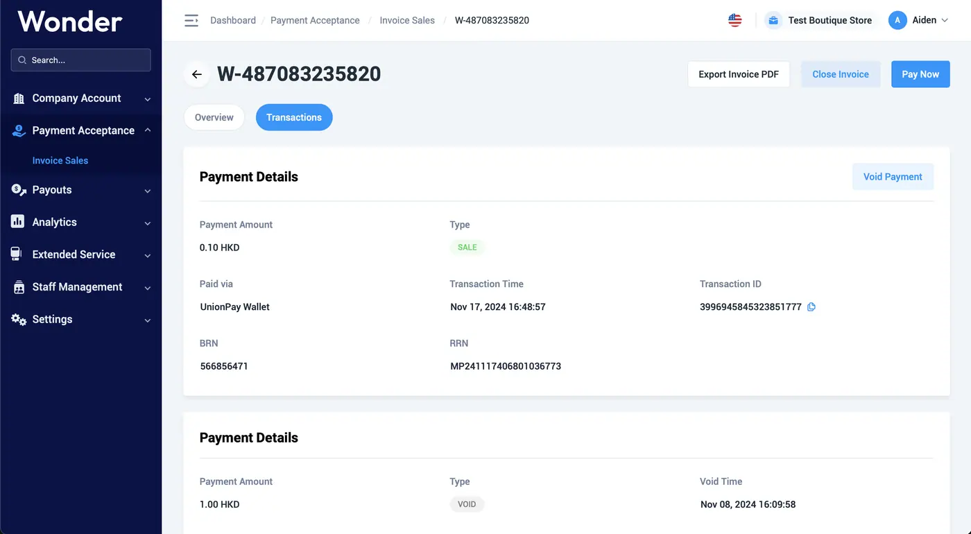 Wonder help centre screenshot