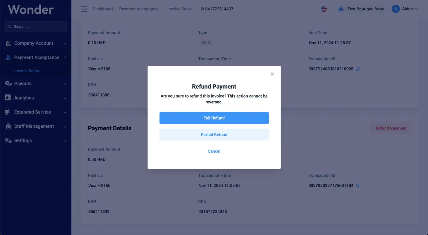Wonder help centre screenshot