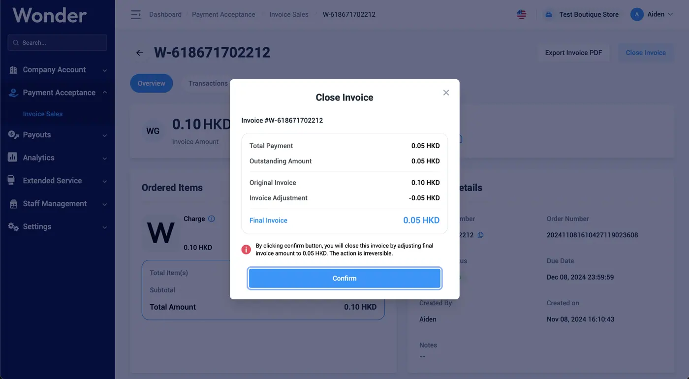 Wonder help centre screenshot