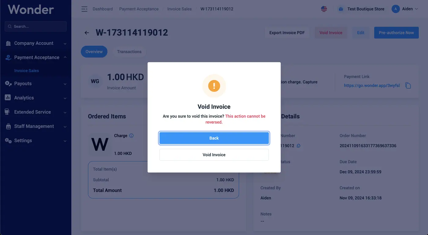 Wonder help centre screenshot