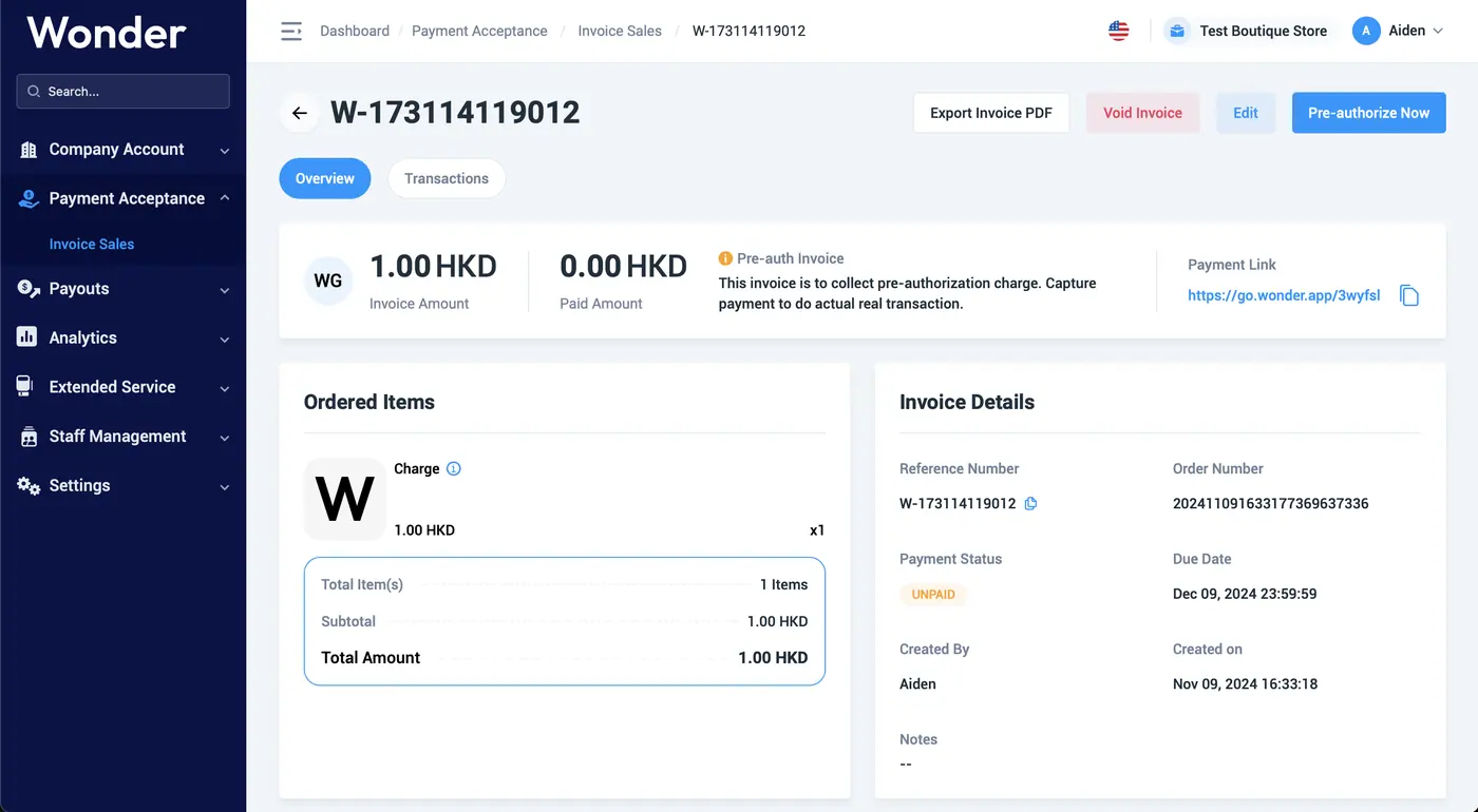 Wonder help centre screenshot