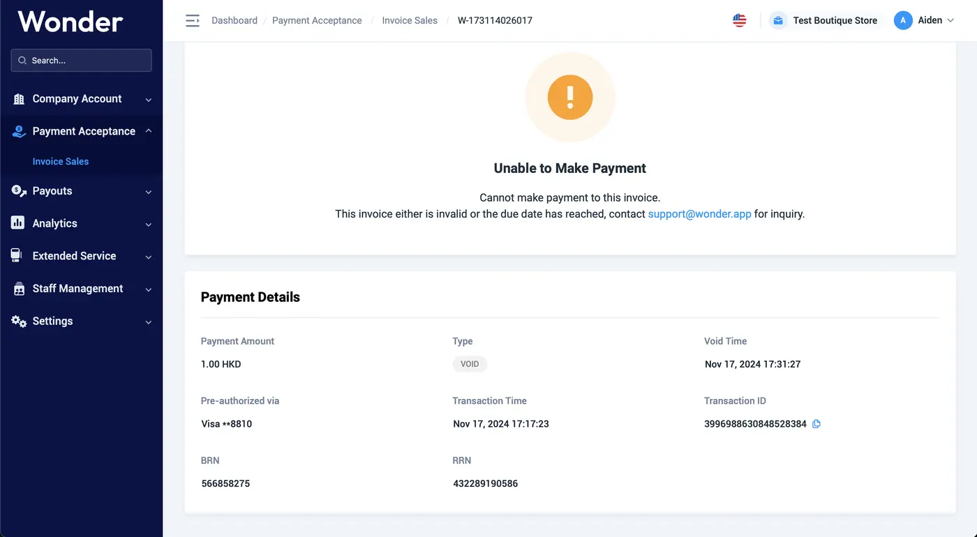 Wonder help centre screenshot