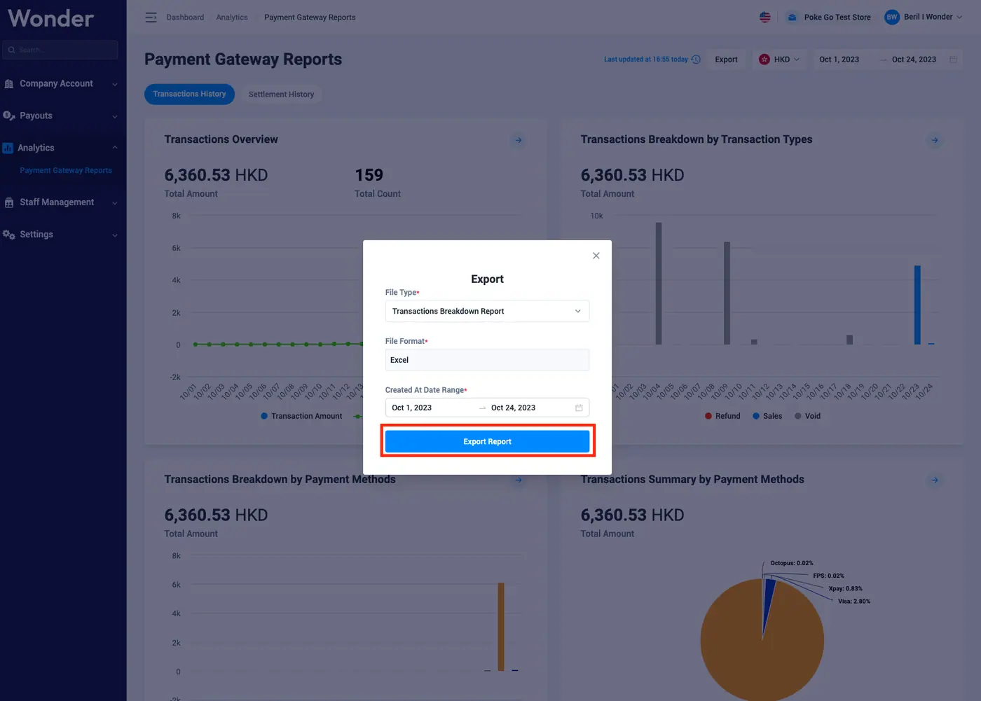 Wonder help centre screenshot