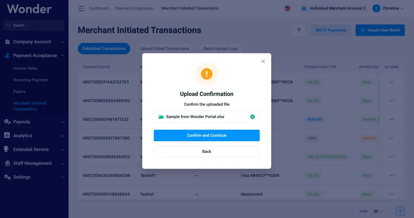 Wonder help centre screenshot