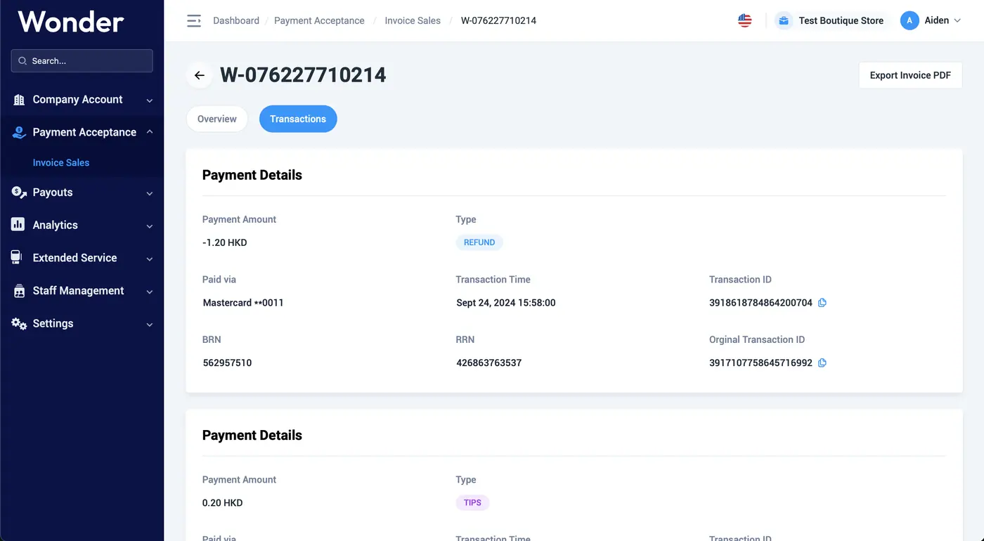 Wonder help centre screenshot