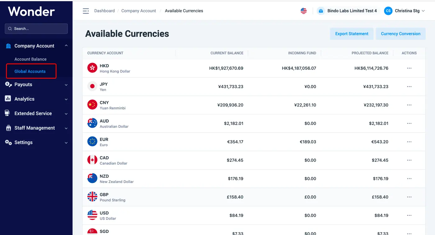 Wonder help centre screenshot