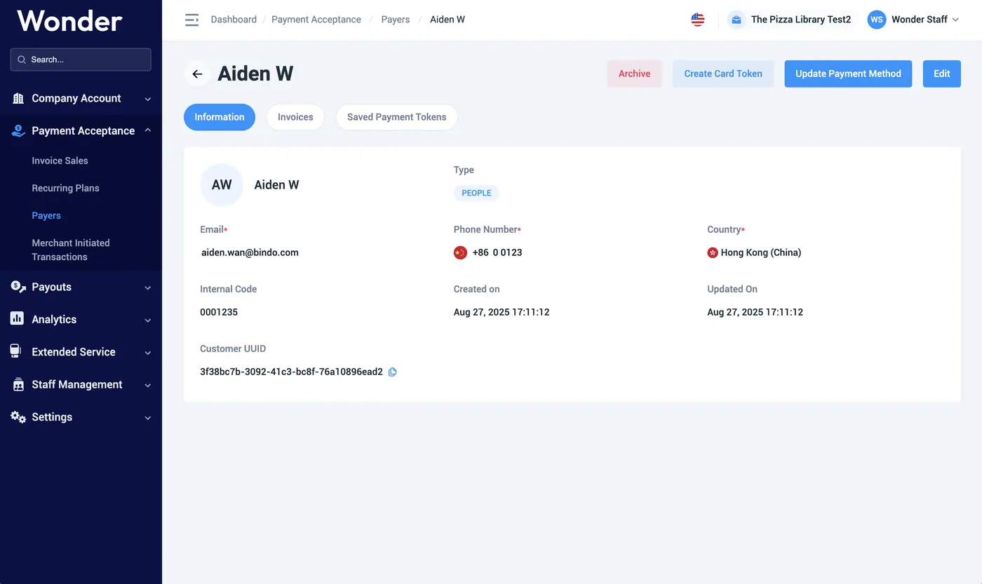 Wonder help centre screenshot