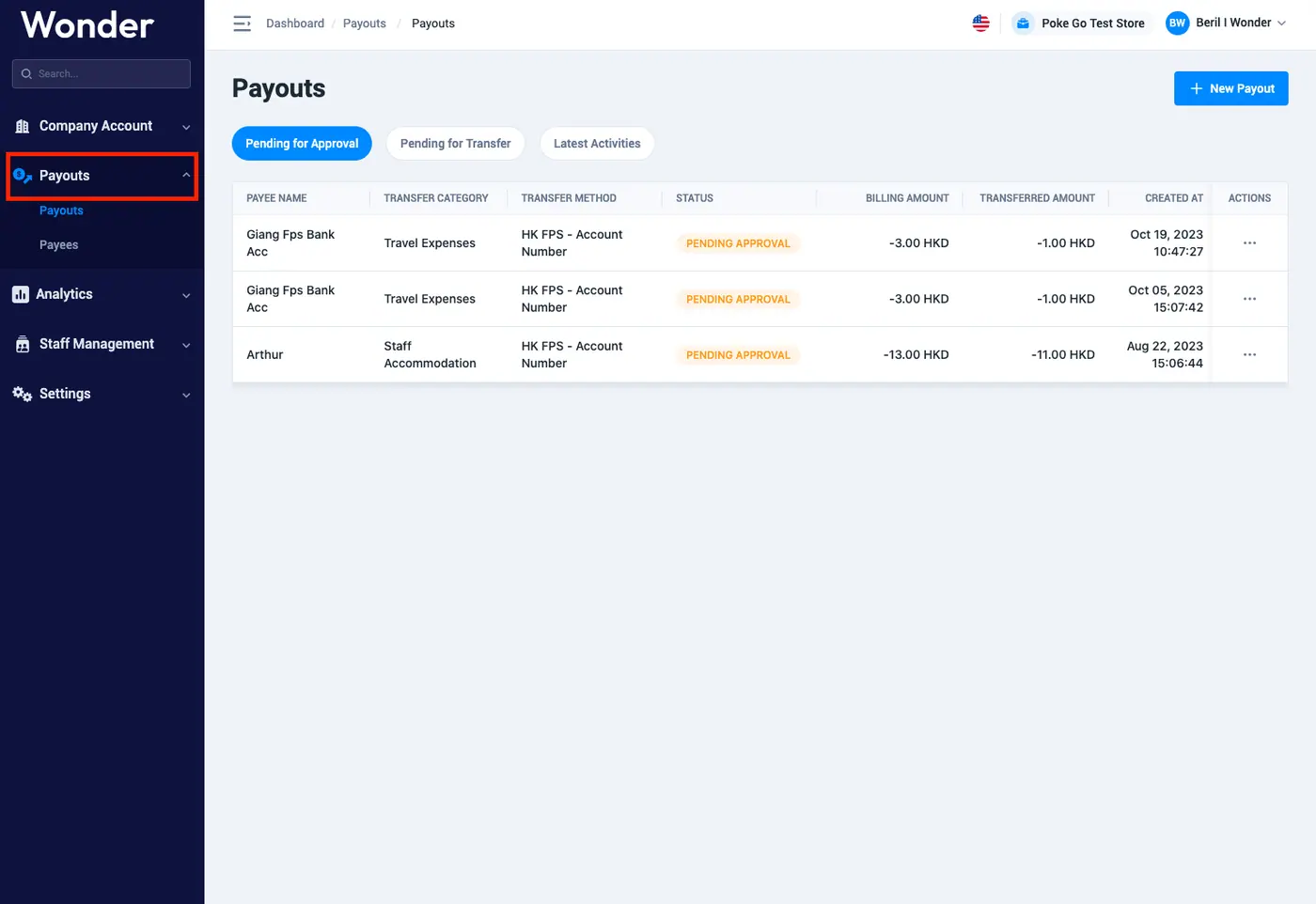 Wonder help centre screenshot
