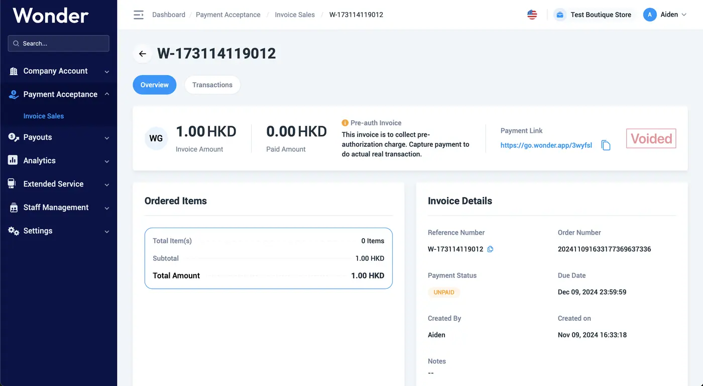 Wonder help centre screenshot