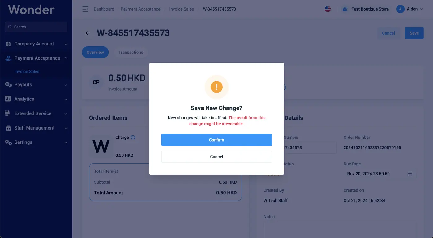 Wonder help centre screenshot