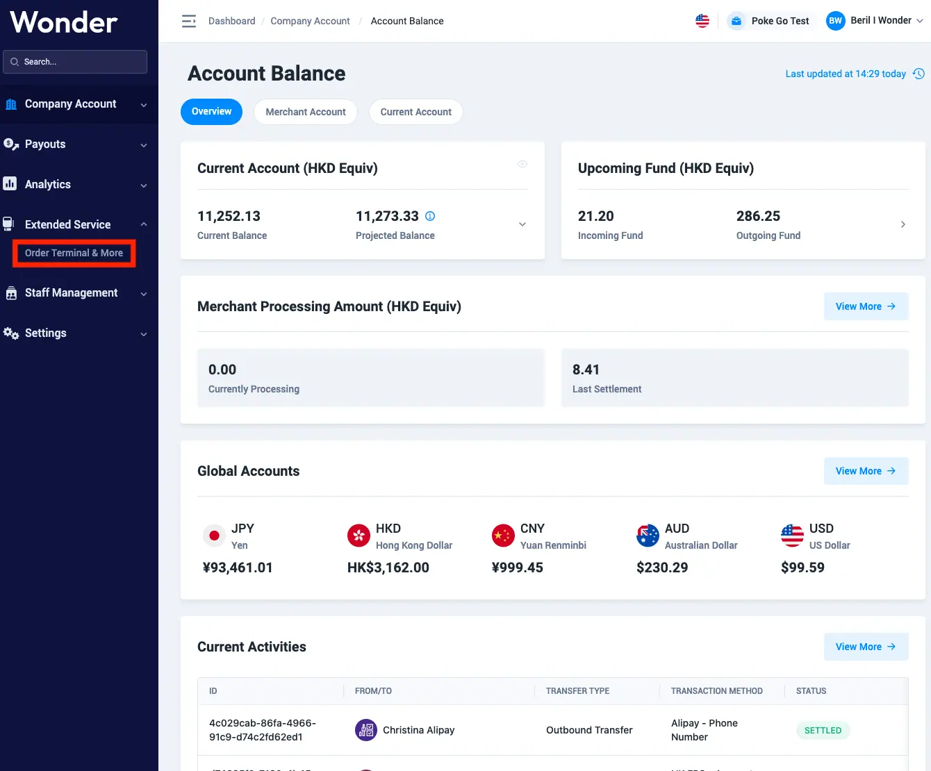 Wonder help centre screenshot