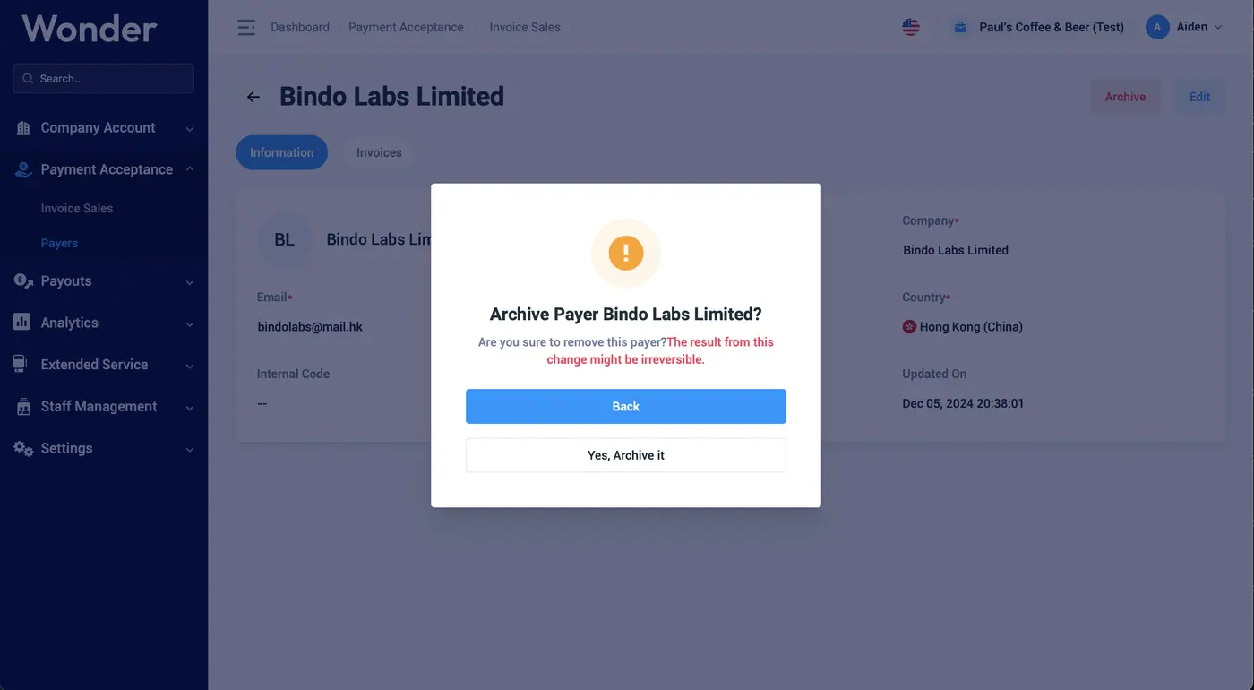 Wonder help centre screenshot